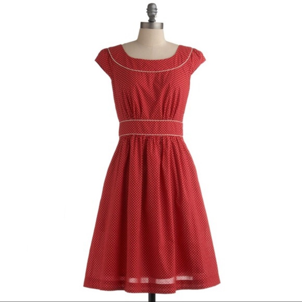 Emily and Fin Red Polka Dot Dress